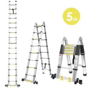 2.5M Double Aluminium Telescopic Ladder