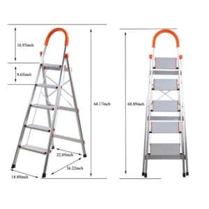 5-step aluminium ladder
