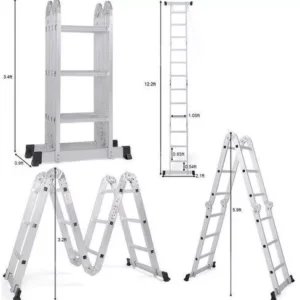 12ft Extra Heavy Aluminum Folding Ladder